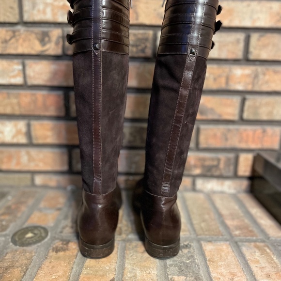 Knee High Leather, Suede Boots - Picture 2 of 3